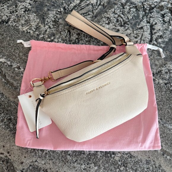 Poppy & Peonies Sidekick Cream NWT - Picture 2 of 15